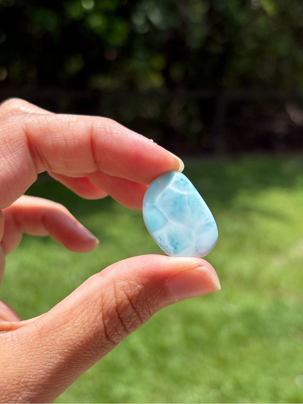 Shallow Water Larimar Cabochon 20.5 Carats View 2